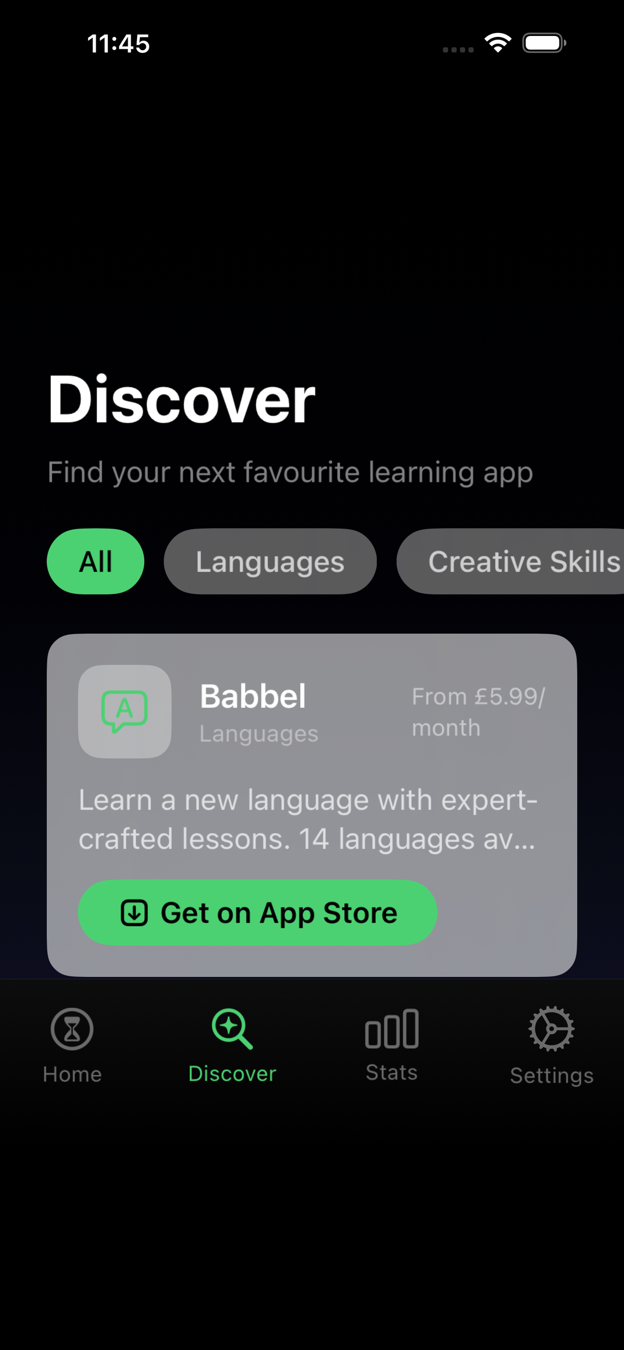 Discover great learning apps